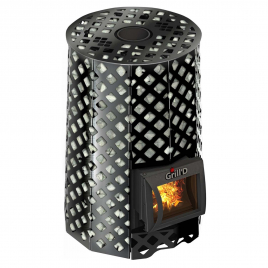 Дровяная банная печь GrillD Violet Romb Short