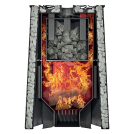 Дровяная банная печь GrillD Violet 200 Short Max