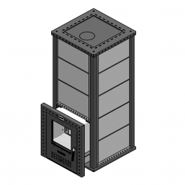 Дровяная печь для бани Klover KLV RT 20 RV